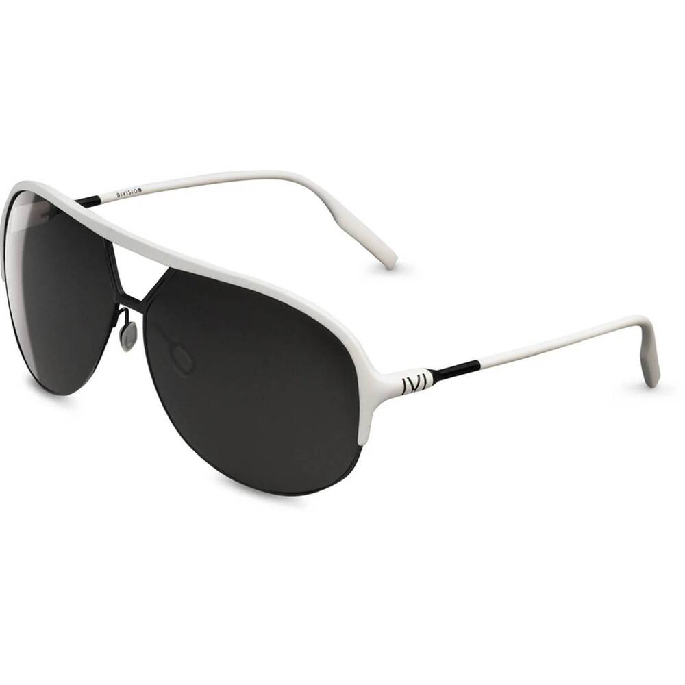 NEW IVI VISION men's division sunglasses in matte white-black / grey